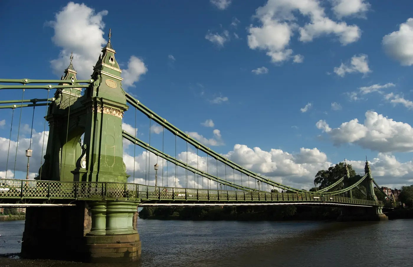 Hammersmith Bridge over the Thames